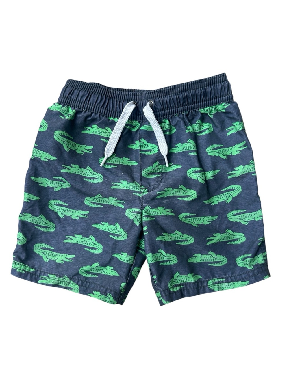 Simple Joy's by Carter's 3T Boys blue green alligator reptile swim trunks